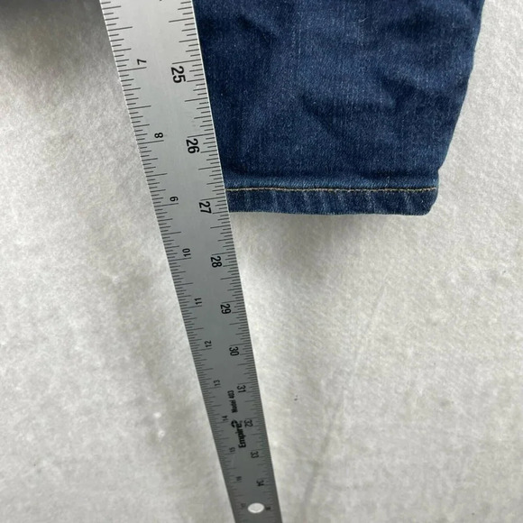 Madewell Jeans Women's Sz 24 Dark Wash Mid Rise Skinny Skinny Fitted Denim - Picture 5 of 12